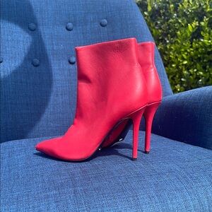 Tony Bianco Elegant Red Women's Ankle Boots